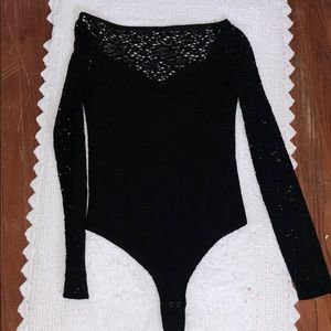 Laced body suit